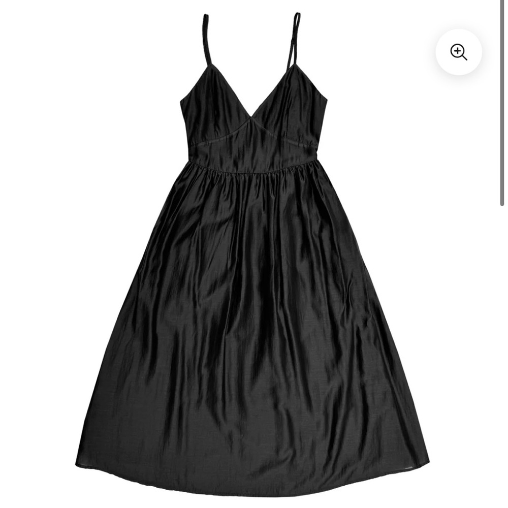 Ali Golden Black Midi Dress